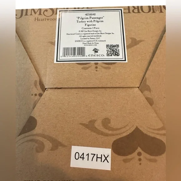 Jim Shore Pilgrim Passenger Riding Turkey Figurine NIB Thanksgiving SOLD OUT NIB - Picture 9 of 10
